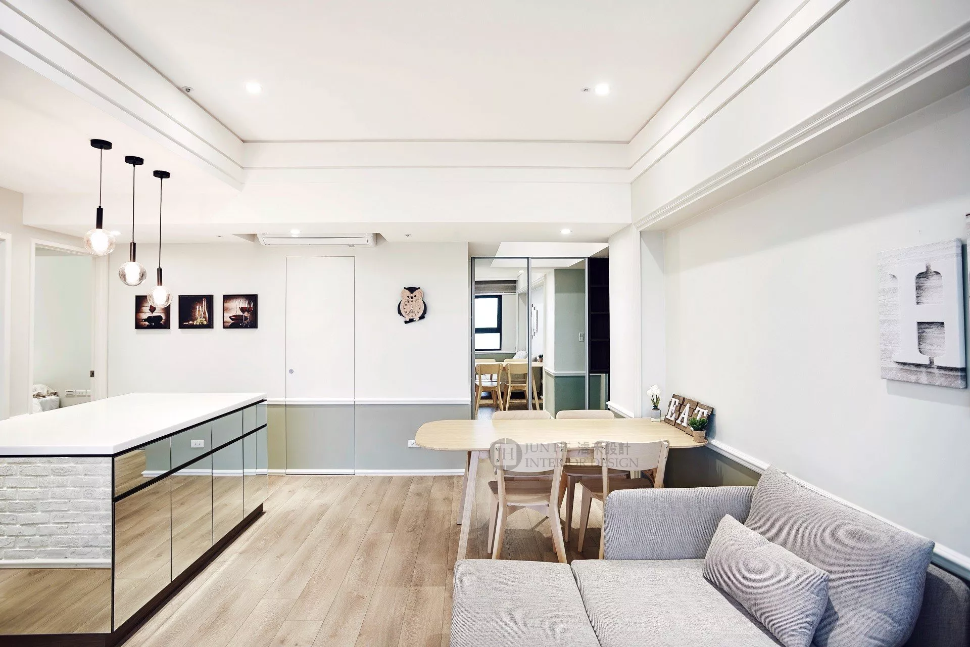 客廳-房屋裝修-室內設計-裝修後-濬禾室內設計-美式鄉村